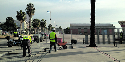 Comença la urbanització de la plaça del Port de Vilanova i la Geltrú 