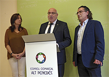 El conseller Jordi Baget destaca l'Alt Penedès per tenir un web pioner en promocionar els seus polígons industrials